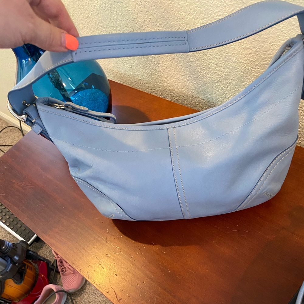 Baby blue coach bag